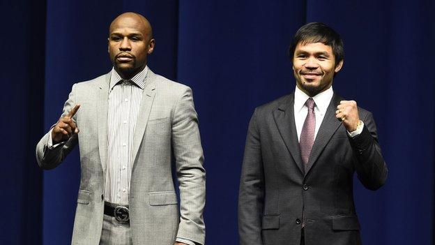 Floyd Mayweather Jr and Manny Pacquiao