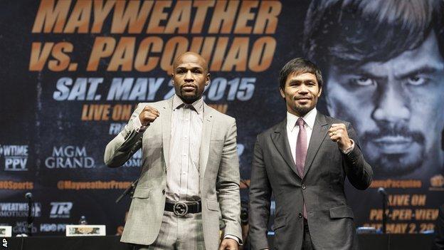 Floyd Mayweather Jr and Manny Pacquiao