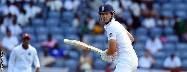 Alastair Cook bats