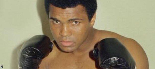 Muhammad Ali was a three-time world heavyweight champion