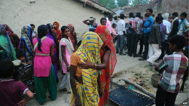 A farmer's family mourns after his suicide in Gujarat, 2015