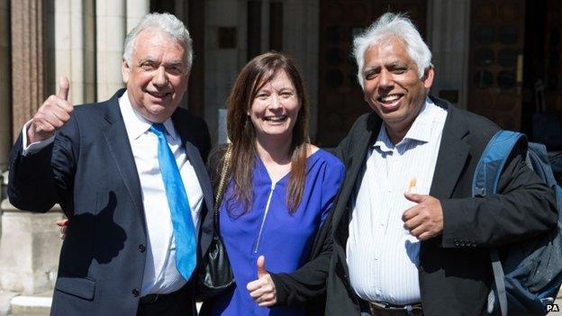 Andy Erlam, Angela Moffat and Azmal Hussein,