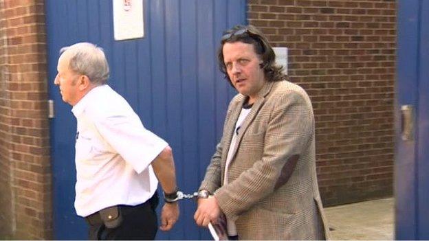 David Abbott leaving court