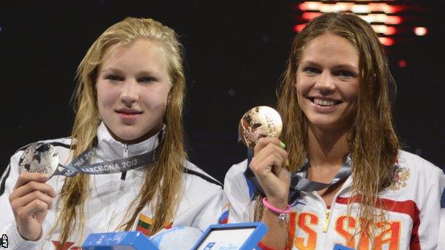 Ruta Meilutyte and Yuliya Efimova