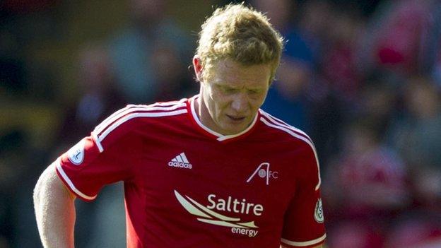 Aberdeen midfielder Barry Robson