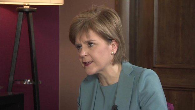 Nicola Sturgeon talks to Newsnight