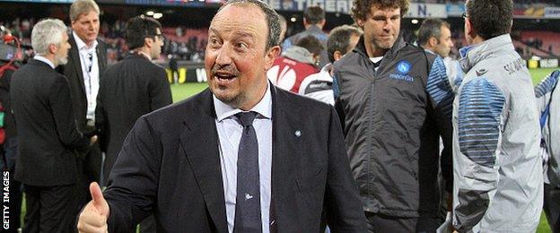 Napoli manager Rafael Benitez