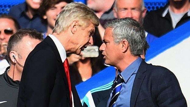 Arsene Wenger and Jose Mourinho