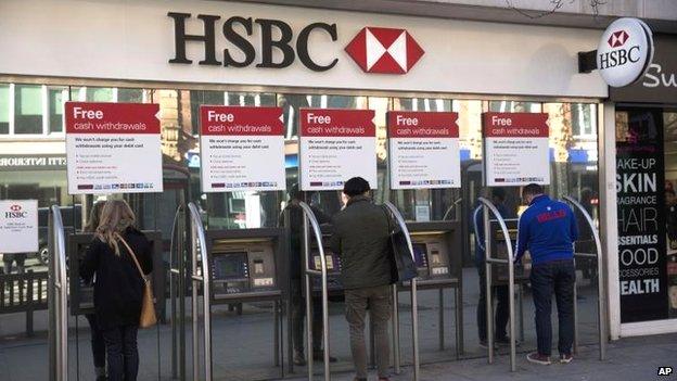 HSBC cash machines