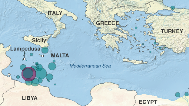 Migrants map