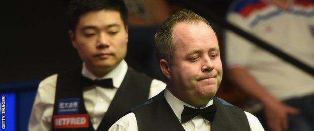 John Higgins and Ding Junhui