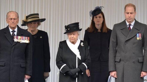 Royal Family at the Cenotaph