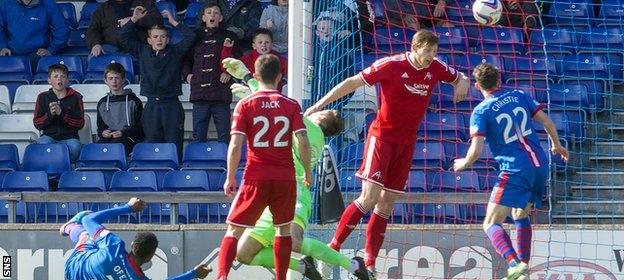 Edward Ofere (grounded) steered Inverness Caledonian Thistle in front