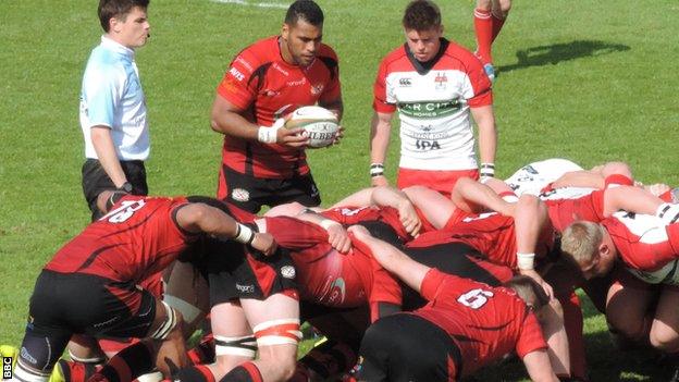 Scrum between Jersey and Moseley