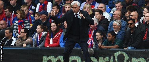 Crystal Palace manager Alan Pardew