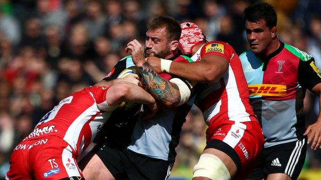 Joe Marler played in the first two of Quins' three matches since the end of the Six Nations season