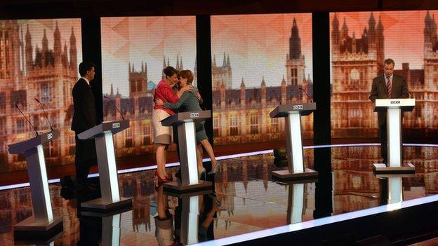 Leanne Wood Nicola Sturgeon and Natalie Bennett