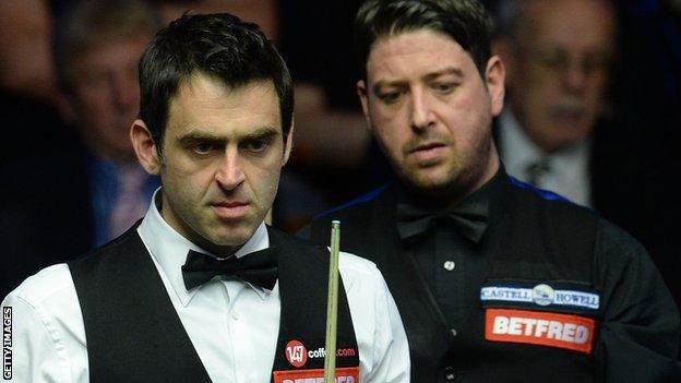 Ronnie O'Sullivan and Matthew Stevens