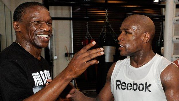 Floyd Mayweather Sr and Jr