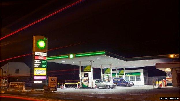 A BP service station