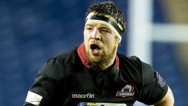 Edinburgh prop Alasdair Dickinson