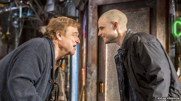 John Goodman (Don) and Tom Sturridge (Bob) in American Buffalo