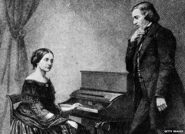 Clara and Robert Schumann