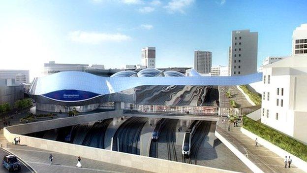 Artist's impression of redeveloped New Street Station