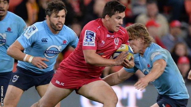 Sam Johnson, in action for Queensland Reds, will sign a two-year deal