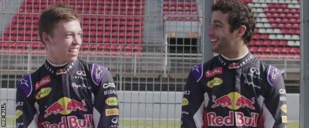 Daniil Kvyat and Daniel Ricciardo