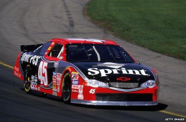 Adam Petty driving