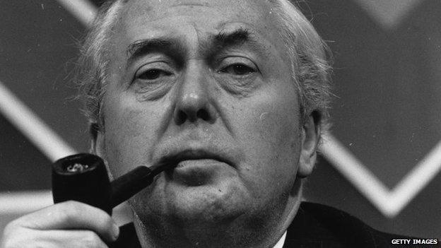 Harold Wilson in 1974