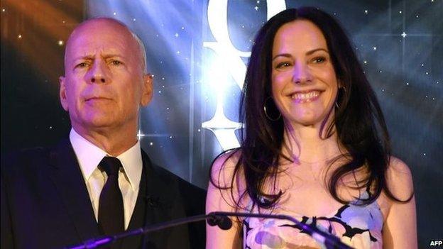 Mary-Louise Parker and Bruce Willis