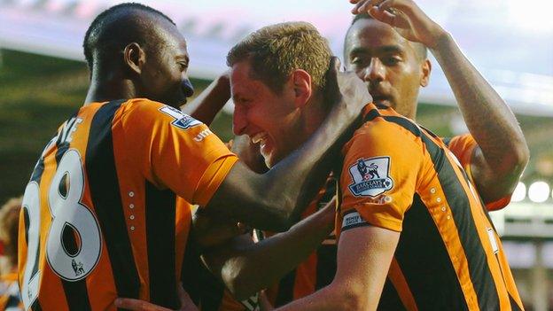 Hull City celebrate