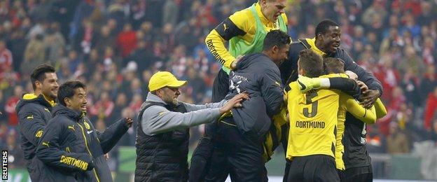 Borussia Dortmund celebrate