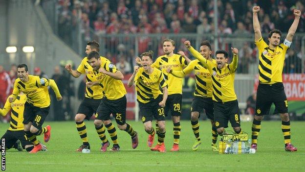 Borussia Dortmund celebrate