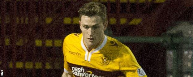 Motherwell midfielder Josh Law