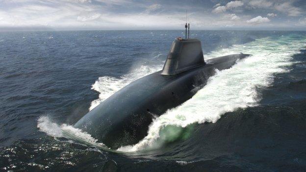 Artists impression of Vanguard submarine replacement