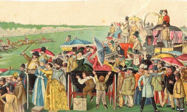 Race-goers 1800s