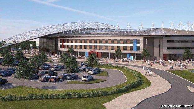 Scunthorpe United's proposed stadium