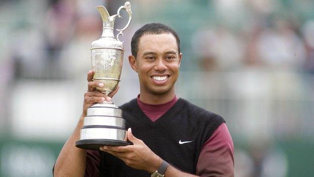 Tiger Woods won the Open at St Andrews in 2000 and 2005