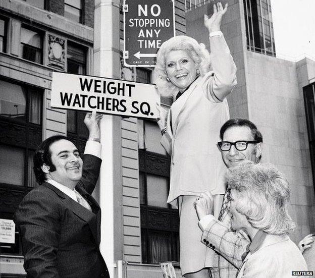 Jean Nidetch promotes her book in New York in the 60s