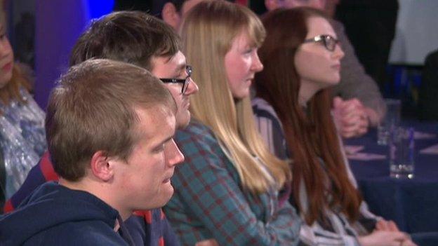 members of the audience at The Wales Report