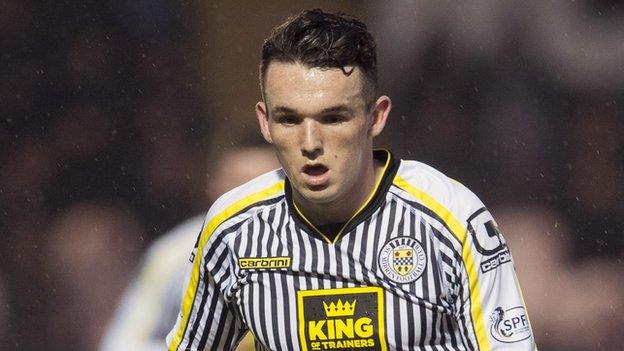 St Mirren midfielder John McGinn