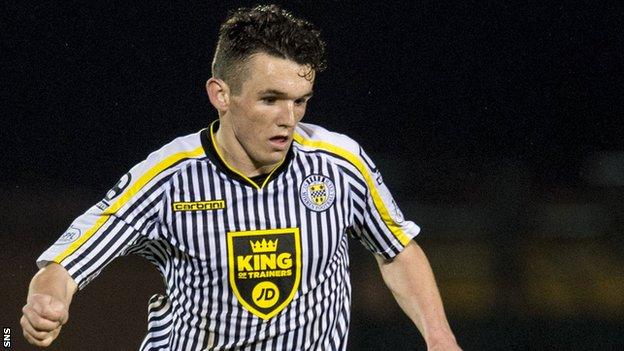 St Mirren midfielder John McGinn