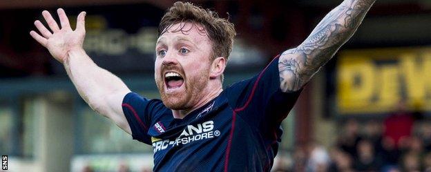 Ross County striker Craig Curran