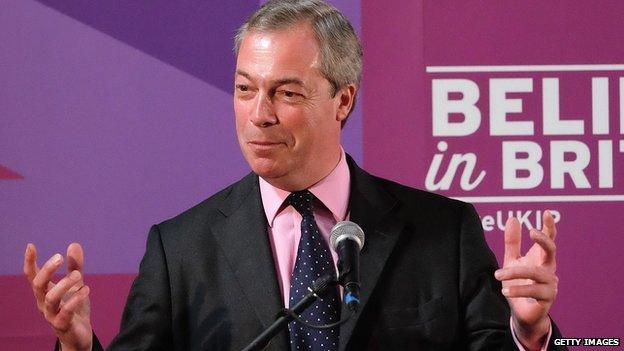 UKIP leader Nigel Farage