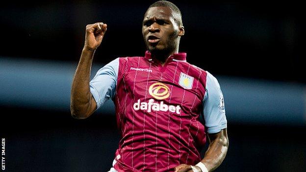 Aston Villa forward Christian Benteke