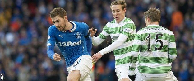 Rangers battled Celtic in the League Cup semi-final in January