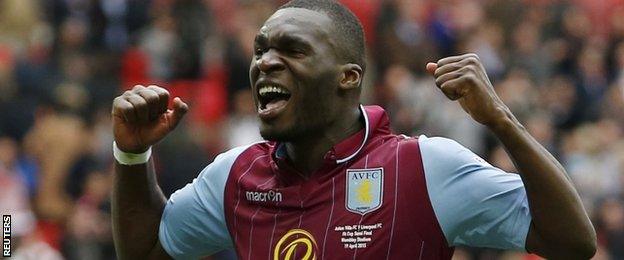 Aston Villa striker Christian Benteke